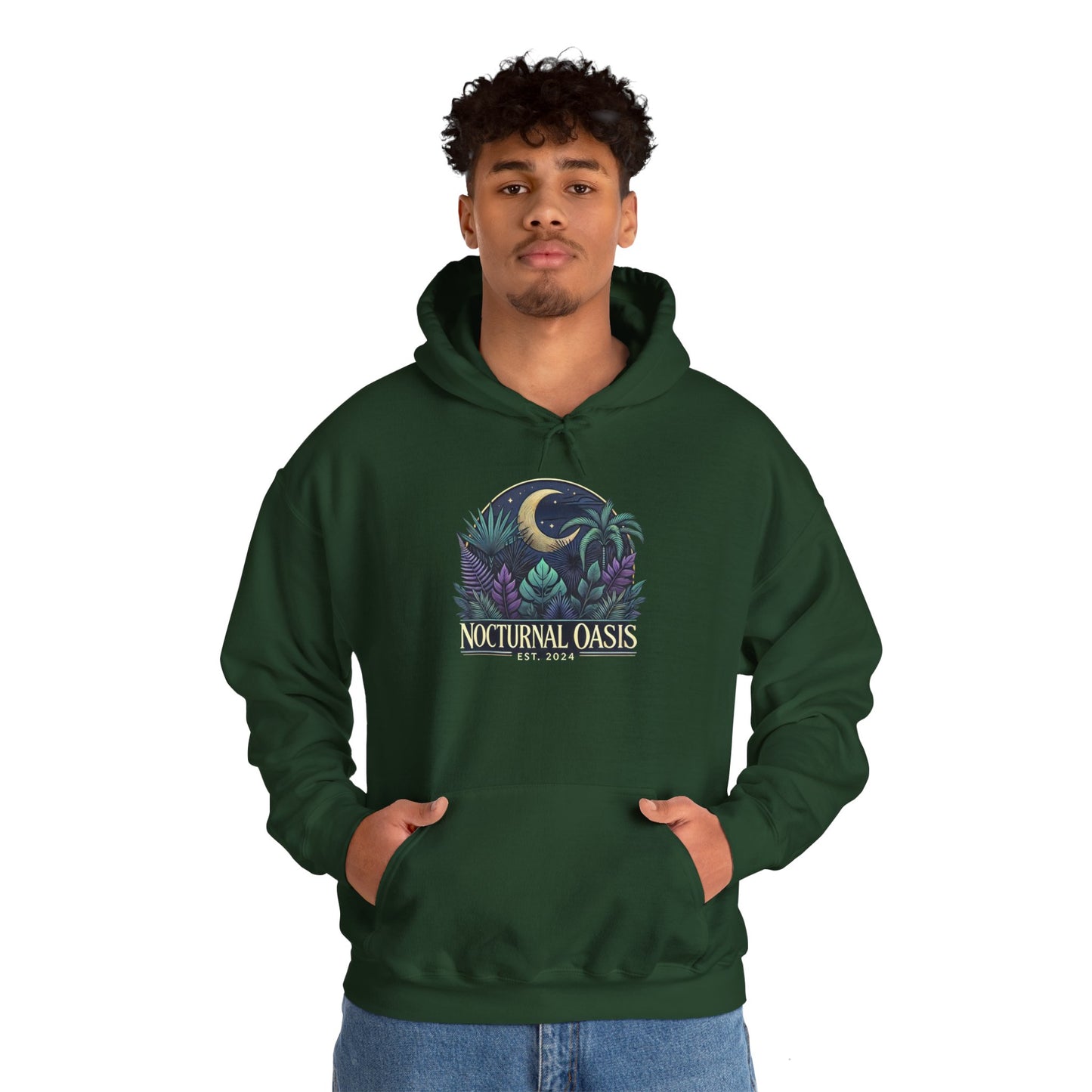 Nocturnal Oasis Hoodie Sweatshirt