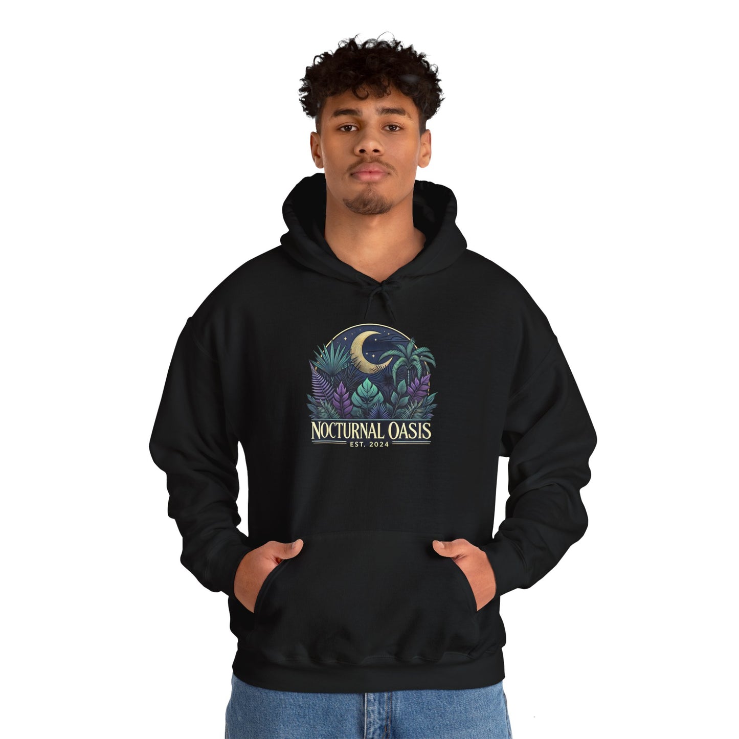 Nocturnal Oasis Hoodie Sweatshirt