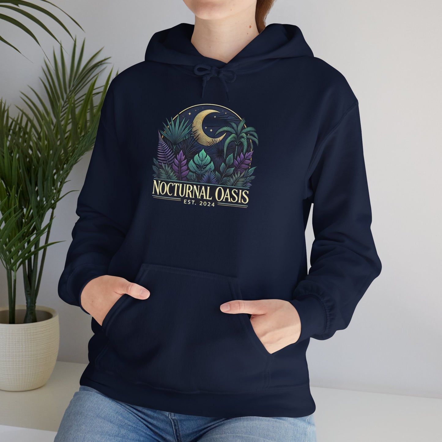 Nocturnal Oasis Hoodie Sweatshirt